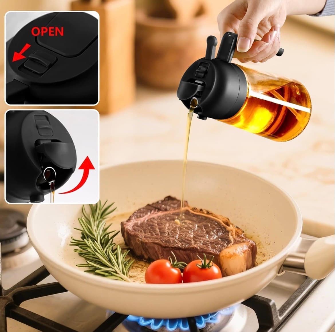 Oil sprayer bottle for cooking — 3