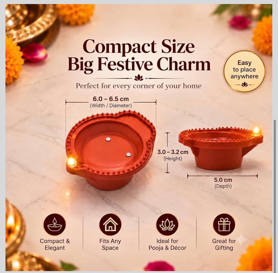 24 PCS DIWALI LED DIYA LIGHTS — 3